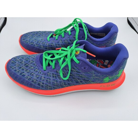 Under Armour Flow Velociti Wind 2‎ Brilliant Violet Blitz Red Running Shoes 11 - Picture 3 of 8